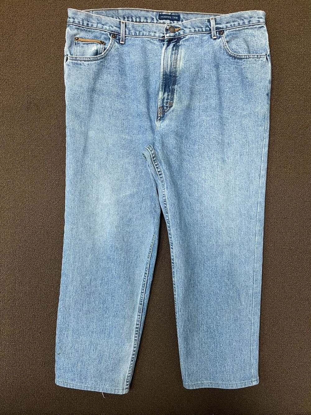 McKenzie Tribe Vintage USA Made Light Wash Dungarees Denim Jeans